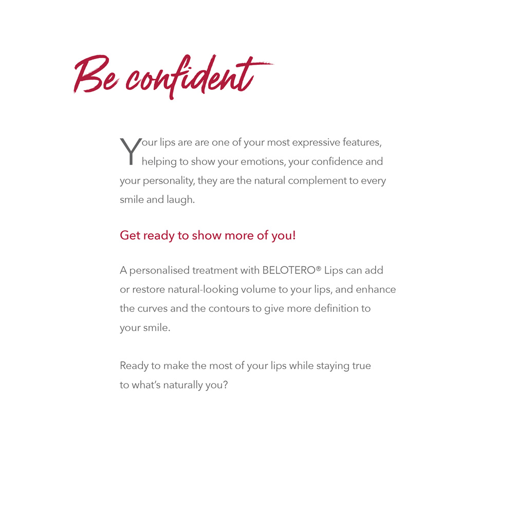 Belotero Shape & Contour Lips Patient Brochure